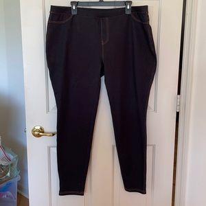 Darkest Knit Denim Pull-On Jean